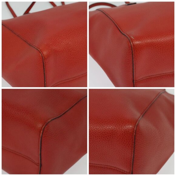 GUCCI Tote Bag Leather Red Gold 354397. Auth bs28080 - Picture 15 of 15